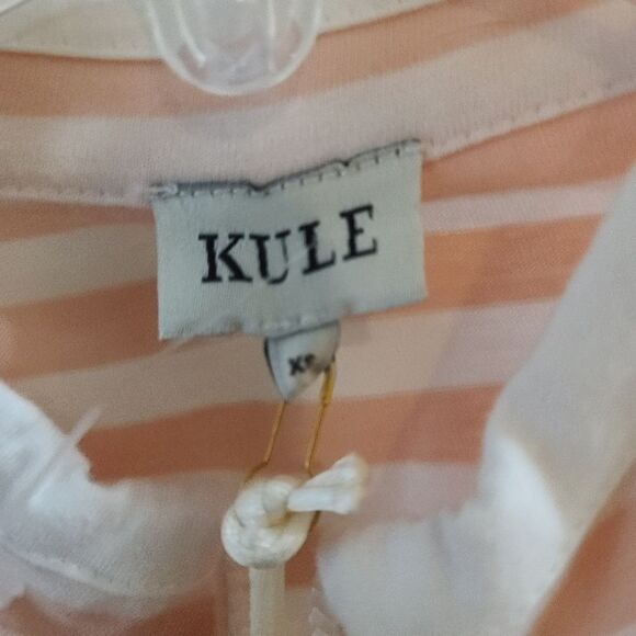 Kule The Charlotte Dress Pink and White XS NWT - Picture 3 of 10